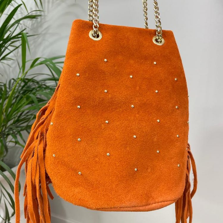 BOLSO ANTELINA TACHAS DORADAS