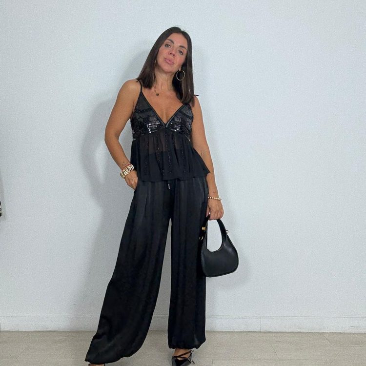 PANTALON SATEN DONNA